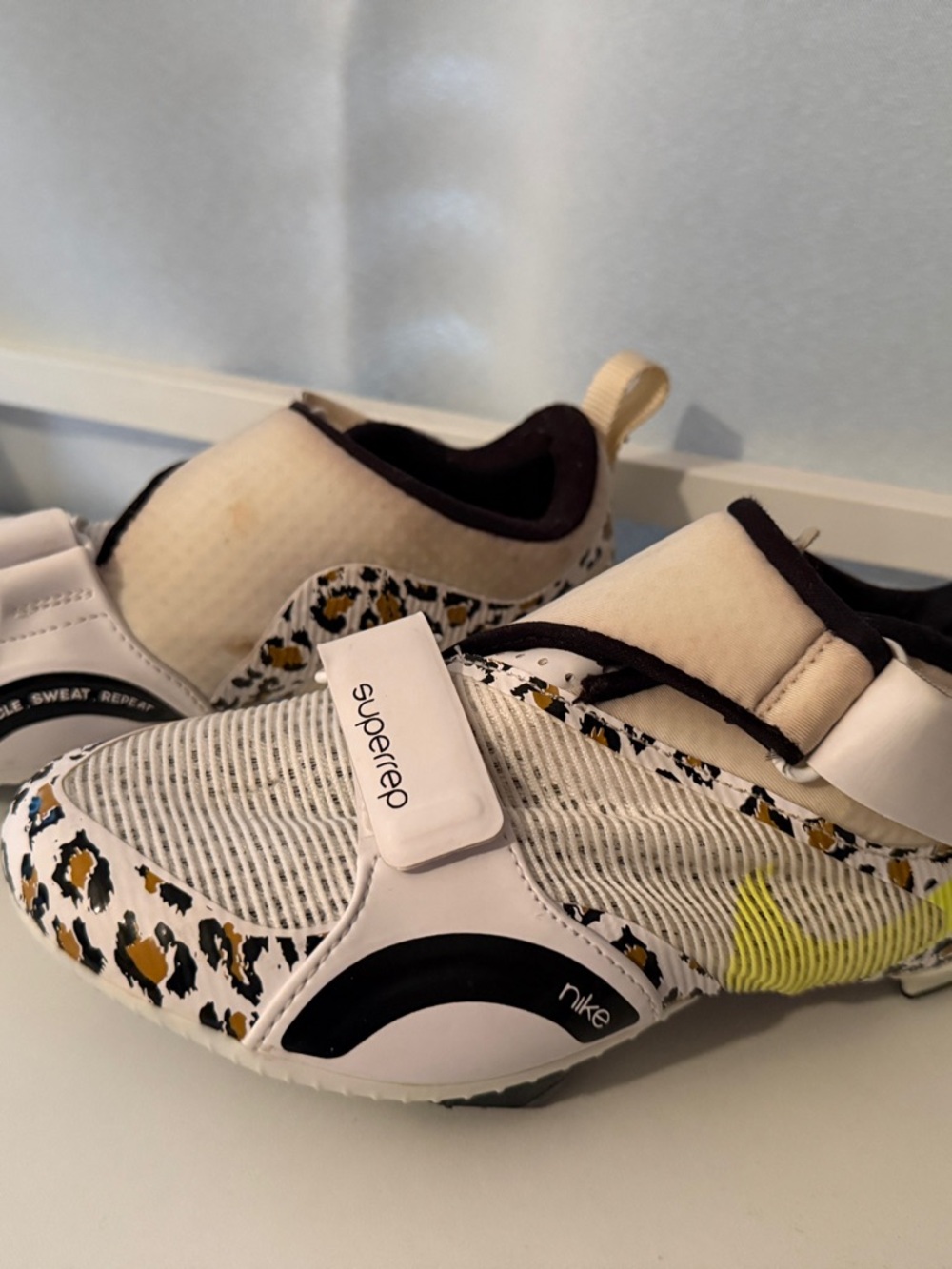 Nike Spin Bike Shoes with Look Clip Adapter for Spin Bikes